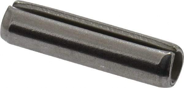 Made in USA - 5/32" Diam x 5/8" Long Slotted Spring Pin - Grade 420 Stainless Steel, Bright Finish - Top Tool & Supply