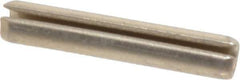 Made in USA - 5/32" Diam x 7/8" Long Slotted Spring Pin - Grade 420 Stainless Steel, Bright Finish - Top Tool & Supply