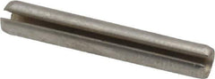 Made in USA - 5/32" Diam x 1" Long Slotted Spring Pin - Grade 420 Stainless Steel, Bright Finish - Top Tool & Supply