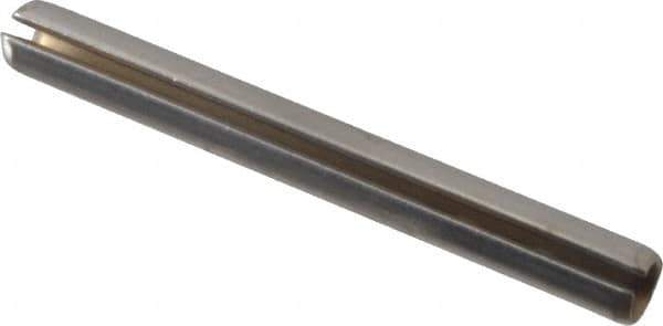 Made in USA - 5/32" Diam x 1-1/2" Long Slotted Spring Pin - Grade 420 Stainless Steel - Top Tool & Supply