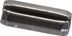 Made in USA - 3/16" Diam x 1/2" Long Slotted Spring Pin - Grade 420 Stainless Steel, Bright Finish - Top Tool & Supply