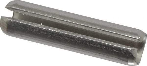 Made in USA - 3/16" Diam x 3/4" Long Slotted Spring Pin - Grade 420 Stainless Steel, Bright Finish - Top Tool & Supply