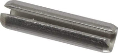 Made in USA - 3/16" Diam x 3/4" Long Slotted Spring Pin - Grade 420 Stainless Steel, Bright Finish - Top Tool & Supply