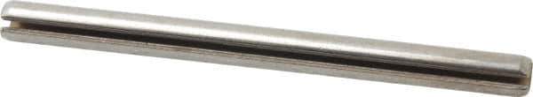 Made in USA - 3/16" Diam x 2-1/2" Long Slotted Spring Pin - Grade 420 Stainless Steel, Bright Finish - Top Tool & Supply