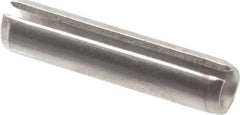 Made in USA - 7/32" Diam x 1" Long Slotted Spring Pin - Grade 420 Stainless Steel, Bright Finish - Top Tool & Supply