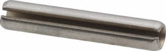 Made in USA - 7/32" Diam x 1-1/4" Long Slotted Spring Pin - Grade 420 Stainless Steel, Bright Finish - Top Tool & Supply