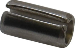 Made in USA - 1/4" Diam x 1/2" Long Slotted Spring Pin - Grade 420 Stainless Steel, Bright Finish - Top Tool & Supply