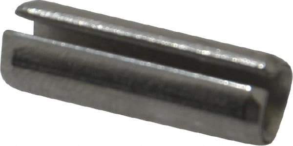 Made in USA - 1/4" Diam x 3/4" Long Slotted Spring Pin - Grade 420 Stainless Steel, Bright Finish - Top Tool & Supply