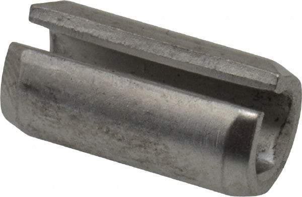 Value Collection - 3/8" Diam x 3/4" Long Slotted Spring Pin - Grade 420 Stainless Steel, Bright Finish - Top Tool & Supply