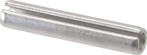 Made in USA - 3/8" Diam x 2" Long Slotted Spring Pin - Grade 420 Stainless Steel, Bright Finish - Top Tool & Supply