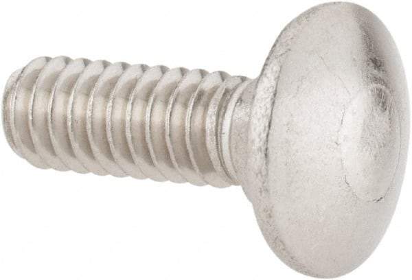 Value Collection - 1/4-20 UNC 3/4" Length Under Head, Standard Square Neck, Carriage Bolt - 18-8 Stainless Steel, Uncoated - Top Tool & Supply