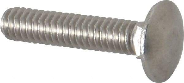 Value Collection - 1/4-20 UNC 1-1/4" Length Under Head, Standard Square Neck, Carriage Bolt - 18-8 Stainless Steel, Uncoated - Top Tool & Supply