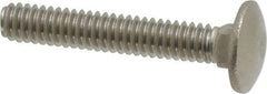 Value Collection - 1/4-20 UNC 1-1/2" Length Under Head, Standard Square Neck, Carriage Bolt - 18-8 Stainless Steel, Uncoated - Top Tool & Supply