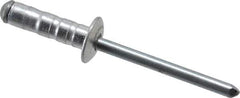 RivetKing - Size 63-67 Dome Head Aluminum Multi Grip Blind Rivet - Steel Mandrel, 0.187" to 0.456" Grip, 3/8" Head Diam, 0.192" to 0.196" Hole Diam, 0.716" Length Under Head, 3/16" Body Diam - Top Tool & Supply