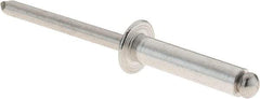 RivetKing - Size 610 Dome Head Aluminum Open End Blind Rivet - Aluminum Mandrel, 0.501" to 5/8" Grip, 3/8" Head Diam, 0.192" to 0.198" Hole Diam, 0.825" Length Under Head, 3/16" Body Diam - Top Tool & Supply