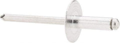 RivetKing - Size 66 Large Flange Dome Head Aluminum Open End Blind Rivet - Aluminum Mandrel, 0.251" to 3/8" Grip, 5/8" Head Diam, 0.192" to 0.196" Hole Diam, 0.575" Length Under Head, 3/16" Body Diam - Top Tool & Supply