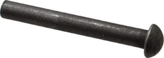 RivetKing - 1/4" Body Diam, Round Uncoated Steel Solid Rivet - 2" Length Under Head - Top Tool & Supply