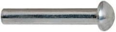 RivetKing - 1/8" Body Diam, Round Uncoated Aluminum Solid Rivet - 3/4" Length Under Head, Grade 1100F - Top Tool & Supply