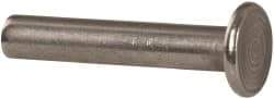 RivetKing - 3/16" Body Diam, Round Uncoated Stainless Steel Solid Rivet - 1" Length Under Head, Grade 18-8 - Top Tool & Supply