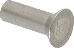 RivetKing - 1/4" Body Diam, Countersunk Aluminum Solid Rivet - 3/4" Length Under Head, Grade 1100F, 78° Countersunk Head Angle - Top Tool & Supply