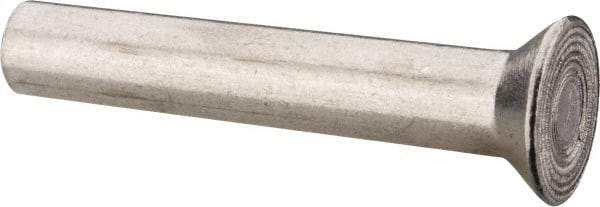 RivetKing - 1/4" Body Diam, Countersunk Uncoated Aluminum Solid Rivet - 1-1/2" Length Under Head, Grade 1100F, 78° Countersunk Head Angle - Top Tool & Supply