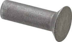 RivetKing - 3/16" Body Diam, Countersunk Uncoated Steel Solid Rivet - 5/8" Length Under Head, 90° Countersunk Head Angle - Top Tool & Supply