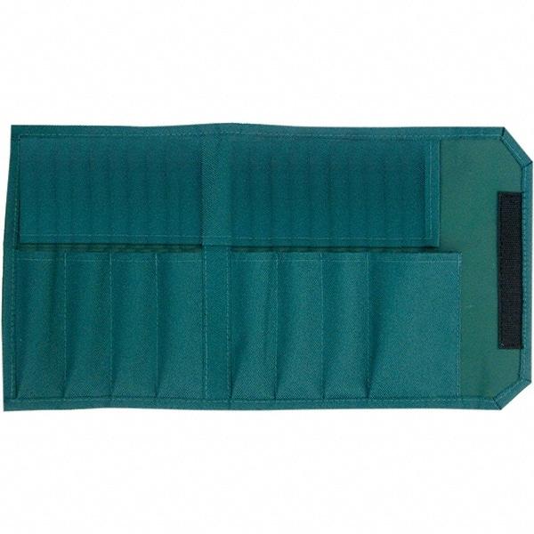 Wiha - General Purpose Holster with 8 Pockets - Canvas, Green, 12" Wide x 7-3/4" High x 7-3/4" Deep - Top Tool & Supply