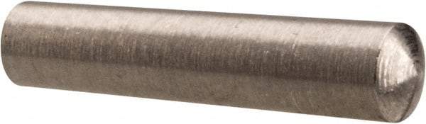 Value Collection - Size 4/0, 0.0986" Small End Diam, 0.109" Large End Diam, Passivated Stainless Steel Taper Pin - Grade 303, 18-8, 1/2" OAL, 1/2 Pin Length - Top Tool & Supply