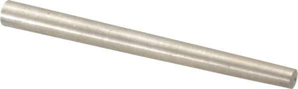 Value Collection - Size 6, 0.2578" Small End Diam, 0.341" Large End Diam, Passivated Stainless Steel Taper Pin - Grade 303, 18-8, 4" OAL, 4 Pin Length - Top Tool & Supply