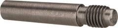 Value Collection - Size 4, 0.248" Large End Diam, Uncoated Steel 1/4-28 Threaded Taper Pin - Grade C-12L14, 1 Pin Length - Top Tool & Supply