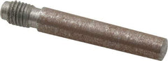 Value Collection - Size 4, 0.248" Large End Diam, Uncoated Steel 1/4-28 Threaded Taper Pin - Grade C-12L14, 1-1/4 Pin Length - Top Tool & Supply