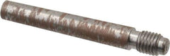 Value Collection - Size 4, 0.248" Large End Diam, Uncoated Steel 1/4-28 Threaded Taper Pin - Grade C-12L14, 1-1/2 Pin Length - Top Tool & Supply