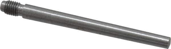 Value Collection - Size 4, 0.248" Large End Diam, Uncoated Steel 1/4-28 Threaded Taper Pin - Grade C-12L14, 2-1/2 Pin Length - Top Tool & Supply