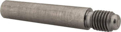 Value Collection - Size 6, 0.339" Large End Diam, Uncoated Steel 5/16-24 Threaded Taper Pin - Grade C-12L14, 1-1/2 Pin Length - Top Tool & Supply