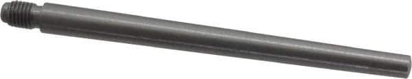 Value Collection - Size 6, 0.339" Large End Diam, Uncoated Steel 5/16-24 Threaded Taper Pin - Grade C-12L14, 4 Pin Length - Top Tool & Supply