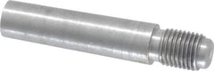 Value Collection - Size 7, 0.407" Large End Diam, Uncoated Steel 3/8-24 Threaded Taper Pin - Grade C-12L14, 1-1/2 Pin Length - Top Tool & Supply