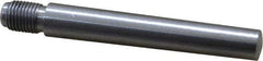 Value Collection - Size 7, 0.407" Large End Diam, Uncoated Steel 3/8-24 Threaded Taper Pin - Grade C-12L14, 2-1/2 Pin Length - Top Tool & Supply