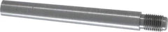 Value Collection - Size 7, 0.407" Large End Diam, Uncoated Steel 3/8-24 Threaded Taper Pin - Grade C-12L14, 3 Pin Length - Top Tool & Supply