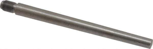 Value Collection - Size 7, 0.407" Large End Diam, Uncoated Steel 3/8-24 Threaded Taper Pin - Grade C-12L14, 4-1/2 Pin Length - Top Tool & Supply