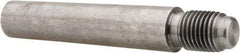 Value Collection - Size 8, 0.49" Large End Diam, Uncoated Steel 7/16-20 Threaded Taper Pin - Grade C-12L14, 2-1/4 Pin Length - Top Tool & Supply