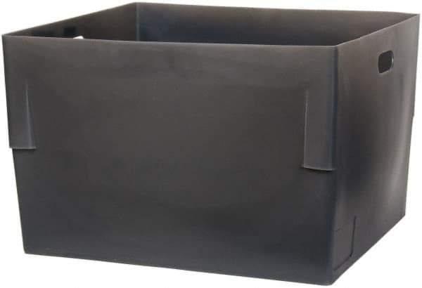 Bayhead Products - Gray Polyethylene Tote Container - Nesting, 26" Long x 22" Wide x 17" High - Top Tool & Supply