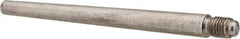 Value Collection - Size 6, 0.339" Large End Diam, Passivated Stainless Steel 5/16-24 Threaded Taper Pin - Grade 303, 18-8, 4 Pin Length - Top Tool & Supply