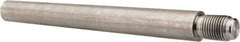 Value Collection - Size 9, 0.589" Large End Diam, Passivated Stainless Steel 1/2-20 Threaded Taper Pin - Grade 303, 18-8, 5 Pin Length - Top Tool & Supply