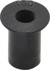 Au-Ve-Co Products - #10-32, 0.562" Diam x 0.04" Thick Flange, Rubber Insulated Rivet Nut - UNF Thread, Neoprene, 5/8" Long x 0.377" Body Diam, 0.665" OAL - Top Tool & Supply