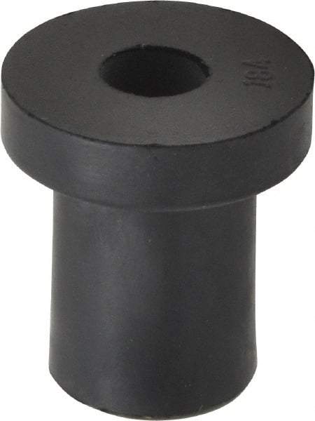 Au-Ve-Co Products - 1/4-20, 0.74" Diam x 0.187" Thick Flange, Rubber Insulated Rivet Nut - UNC Thread, Neoprene, 0.642" Long x 1/2" Body Diam, 0.829" OAL - Top Tool & Supply