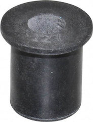 Au-Ve-Co Products - M6x1.00, 0.63" Diam x 0.051" Thick Flange, Rubber Insulated Rivet Nut - Metric Coarse Thread, Neoprene, 0.579" Long x 1/2" Body Diam, 0.63" OAL - Top Tool & Supply