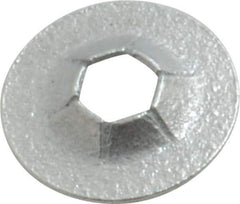 Value Collection - 3/8" OD, Spring Steel Push Nut - Zinc-Plated, 1/8" Shaft Diam - Top Tool & Supply