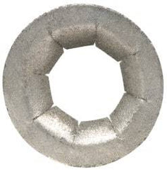 Au-Ve-Co Products - 17/32" OD, Spring Steel Push Nut - Zinc-Plated, 1/4" Shaft Diam - Top Tool & Supply