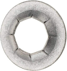 Value Collection - 3/4" OD, Spring Steel Push Nut - Zinc-Plated, 3/8" Shaft Diam - Top Tool & Supply