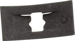 Au-Ve-Co Products - 1/4" Long x 7/16" Wide, Rectangular Speed Nut - 3/32" Hole Diam, Spring Steel, Black Phosphate Finish, For Nonthreaded Fasteners - Top Tool & Supply